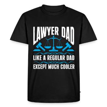 Lawyer Gift Law School Student Humor Lawyer - Men's Premium Organic T-Shirt - black - Front - Nico (187cm)