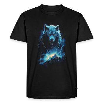 Werewolf Wolf Mythology Role Playing Animal - Men's Premium Organic T-Shirt - black - Front - Nico (187cm)