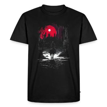 Knight Castle Knight on Horse Knight Role Playing Game - Men's Premium Organic T-Shirt - black - Front - Nico (187cm)