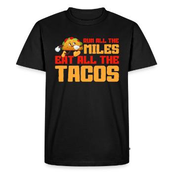 Taco Mexican Food Tacos - Men's Premium Organic T-Shirt - black - Front - Nico (187cm)