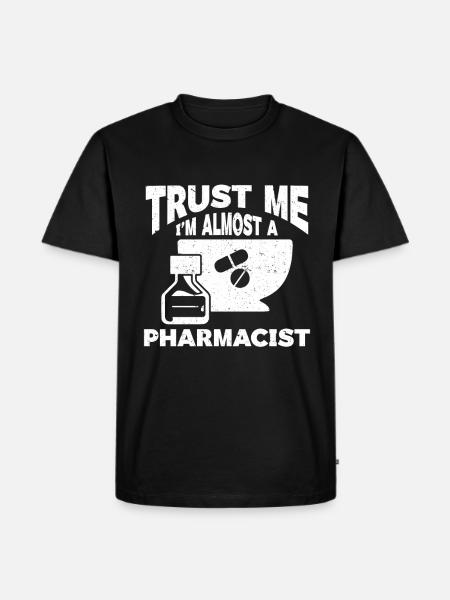 Pharmacist Degree Medicine Pharmacy - Men's Premium Organic T-Shirt - black