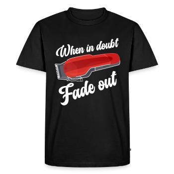 Cadeau de coiffeur pour salon de coiffure disant coiffeur - T-shirt Premium bio Homme - noir - Devant - Nico (187cm)
