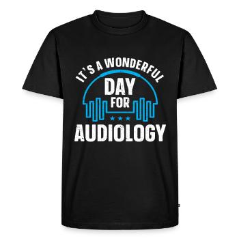 Audiology Audiologists - Men's Premium Organic T-Shirt - black - Front - Nico (187cm)