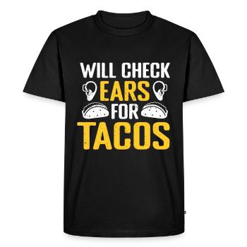 Audiology Audiologists - Men's Premium Organic T-Shirt - black - Front - Nico (187cm)