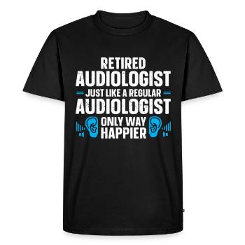 Audiology Audiologists - Men's Premium Organic T-Shirt - black - Front - Nico (187cm)