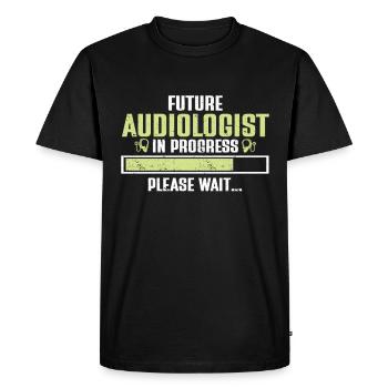 Audiology Audiologists - Men's Premium Organic T-Shirt - black - Front - Nico (187cm)