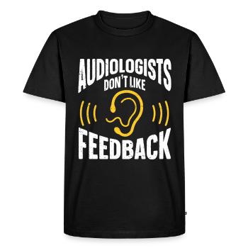 Audiology Audiologists - Men's Premium Organic T-Shirt - black - Front - Nico (187cm)