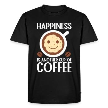 Café Barista - T-shirt Premium bio Homme - noir - Devant - Nico (187cm)