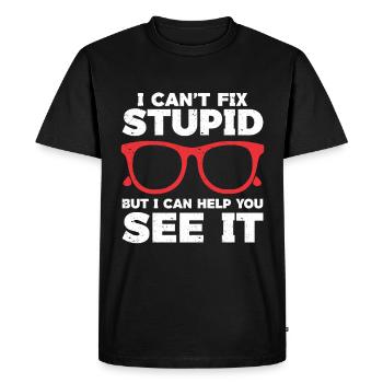 Optometrist Optometrist Optometry - Men's Premium Organic T-Shirt - black - Front - Nico (187cm)