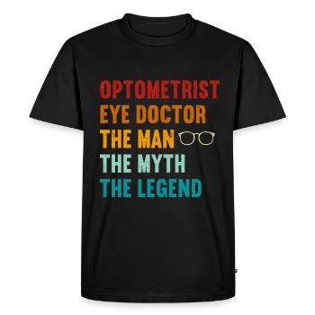 Optometrist Optometrist Optometry - Men's Premium Organic T-Shirt - black - Front - Nico (187cm)
