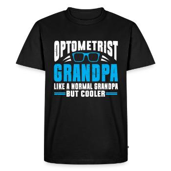 Optometrist Optometrist Optometry - Men's Premium Organic T-Shirt - black - Front - Nico (187cm)