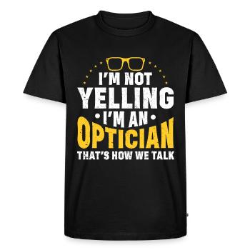 Optometrist Optometrist Optometry - Men's Premium Organic T-Shirt - black - Front - Nico (187cm)