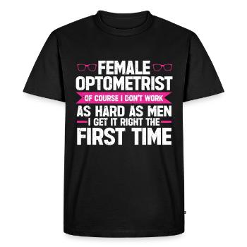 Optometrist Optometrist Optometry - Men's Premium Organic T-Shirt - black - Front - Nico (187cm)