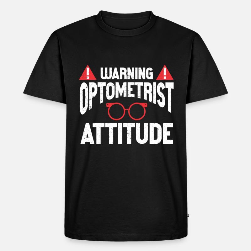 Optometrist Optiker Optometrie - Männer Premium Bio T-Shirt - Schwarz