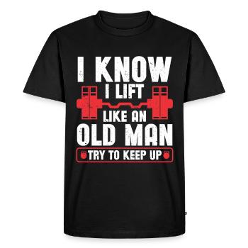 Entraîneur personnel Entraîneur Gym Workout Entraîneur de fitness - T-shirt Premium bio Homme - noir - Devant - Nico (187cm)