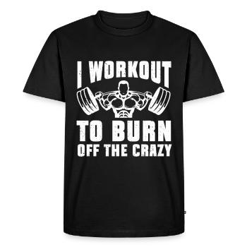 Entraîneur personnel Entraîneur Gym Workout Entraîneur de fitness - T-shirt Premium bio Homme - noir - Devant - Nico (187cm)
