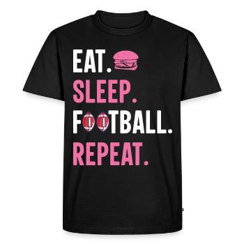 American Football Funny USA Football - Men's Premium Organic T-Shirt - black - Front - Nico (187cm)