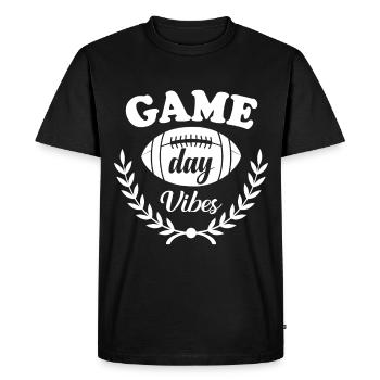 American Football Funny USA Football - Men's Premium Organic T-Shirt - black - Front - Nico (187cm)
