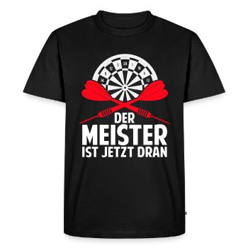 Funny Darts and Darts Gifts for Darts Players - Men's Premium Organic T-Shirt - black - Front - Nico (187cm)