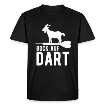 Funny Darts and Darts Gifts for Darts Players - Men's Premium Organic T-Shirt - black - Front - Nico (187cm)