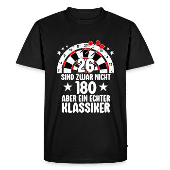Funny Darts and Darts Gifts for Darts Players - Men's Premium Organic T-Shirt - black - Front - Nico (187cm)