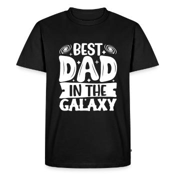 Dad Fathers Day Daddy Papa Funny Father´s Day - Men's Premium Organic T-Shirt - black - Front - Nico (187cm)