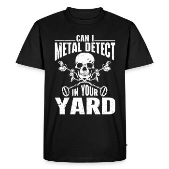Metal Detector Treasure Hunt - Men's Premium Organic T-Shirt - black - Front - Nico (187cm)