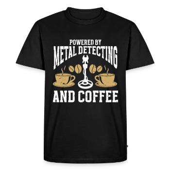 Metal Detector Treasure Hunt - Men's Premium Organic T-Shirt - black - Front - Nico (187cm)