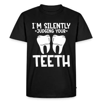 Orthodontist Orthodontic Dental - Men's Premium Organic T-Shirt - black - Front - Nico (187cm)
