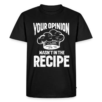 Chef Kitchen Cook - Men's Premium Organic T-Shirt - black - Front - Nico (187cm)