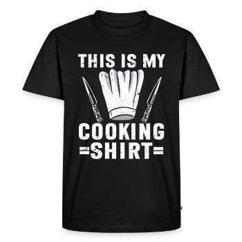 Chef Kitchen Chef - Men's Premium Organic T-Shirt - black - Front - Nico (187cm)