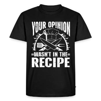 Chef Kitchen Cook - Men's Premium Organic T-Shirt - black - Front - Nico (187cm)