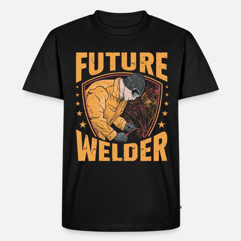 Schweißer Schweißen - Männer Premium Bio T-Shirt - Schwarz