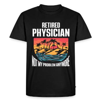 Médecin Disant École De Médecine Pa Étudiant Médecin - T-shirt Premium bio Homme - noir - Devant - Nico (187cm)