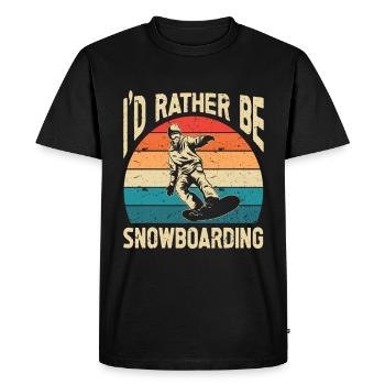 Snowboarding Art Hommes Snowboard Cooler Snowboarder - T-shirt Premium bio Homme - noir - Devant - Nico (187cm)