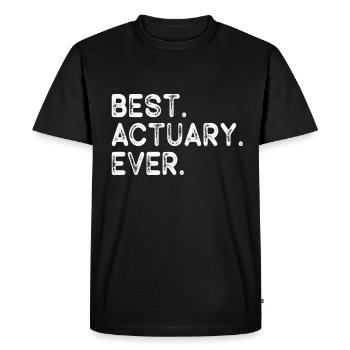 Actuary Statistician - Men's Premium Organic T-Shirt - black - Front - Nico (187cm)