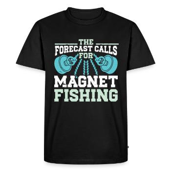 Magnet fishing - Men's Premium Organic T-Shirt - black - Front - Nico (187cm)