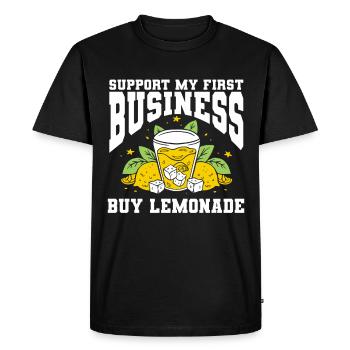 Vendeur de limonade Stand de limonade au jus de citron - T-shirt Premium bio Homme - noir - Devant - Nico (187cm)