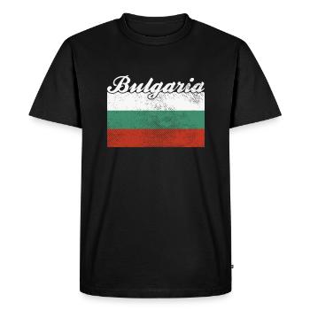 Pavillon : Bulgarie Bulgarie - T-shirt Premium bio Homme - noir - Devant - Nico (187cm)