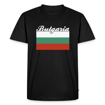 Pavillon : Bulgarie Bulgarie - T-shirt Premium bio Homme - noir - Devant - Nico (187cm)