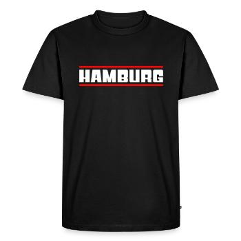 Hambourg - T-shirt Premium bio Homme - noir - Devant - Nico (187cm)