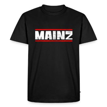 Mayence - T-shirt Premium bio Homme - noir - Devant - Nico (187cm)