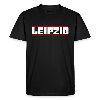 Leipzig - T-shirt Premium bio Homme - noir - Devant - Nico (187cm)