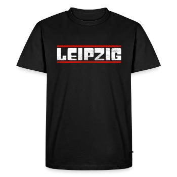 Leipzig - T-shirt Premium bio Homme - noir - Devant - Nico (187cm)