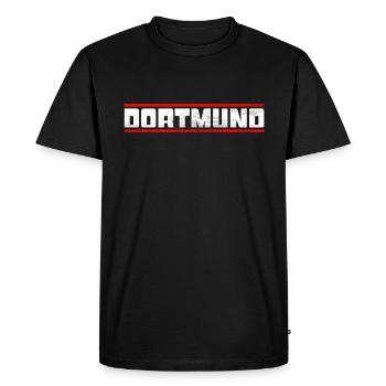 Dortmund - Men's Premium Organic T-Shirt - black - Front - Nico (187cm)