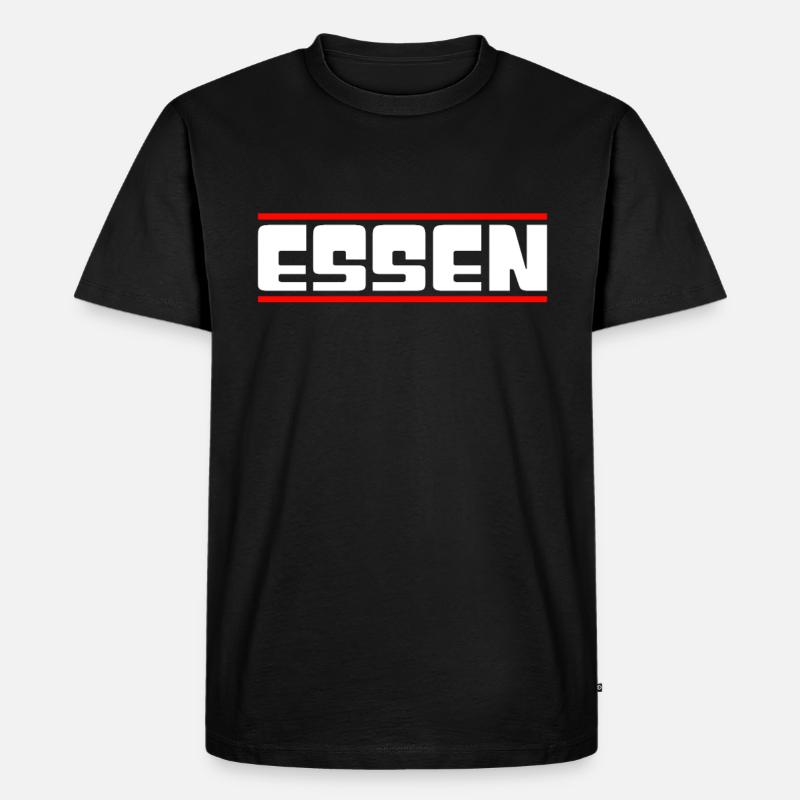 Essen - Männer Premium Bio T-Shirt - Schwarz