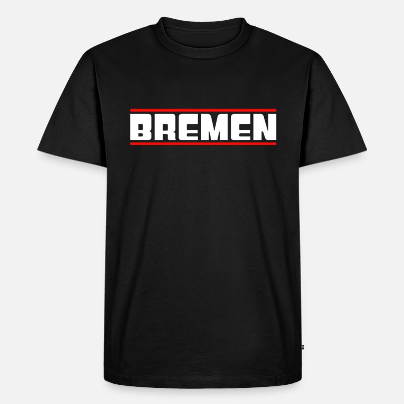 Bremen - Männer Premium Bio T-Shirt - Schwarz