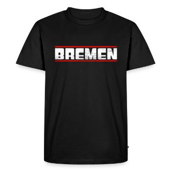 Brême - T-shirt Premium bio Homme - noir - Devant - Nico (187cm)