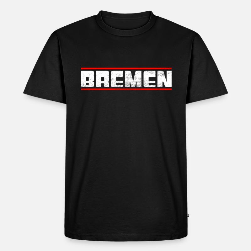 Bremen - Männer Premium Bio T-Shirt - Schwarz
