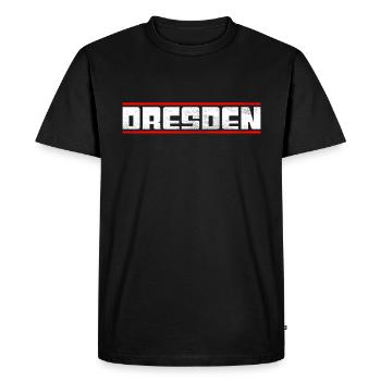 Dresden - Men's Premium Organic T-Shirt - black - Front - Nico (187cm)